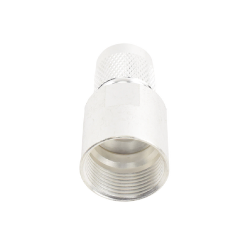 Conector TNC Macho de Rosca en 50 Ohm para cable LMR-400, 9913, 8214, CNT-400, RG8/U-SYS, RFLASH-1113, Plata/ Oro/ Teflón.