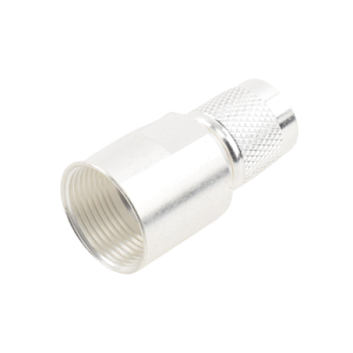 Conector TNC Macho de Rosca en 50 Ohm para cable LMR-400, 9913, 8214, CNT-400, RG8/U-SYS, RFLASH-1113, Plata/ Oro/ Teflón.