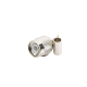 Conector TNC Macho de Anillo Plegable para Cables RG-58/U, LMR-195, Níquel/ Oro/ Delrin.