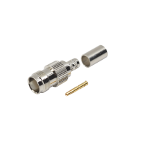 Conector TNC Hembra de Anillo Plegable para Cables RG-8/X, LMR-240, Grupo X, Níquel/ Oro/ Delrin. Conector TNC Hembra de Anillo Plegable para Cables RG-8/X, LMR-240, Grupo X, Níquel/ Oro/ Delrin.