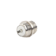 Conector UHF Hembra (SO-239) en Línea, Montaje Frontal en D Plano, Níquel/ Plata/ Baquelita.