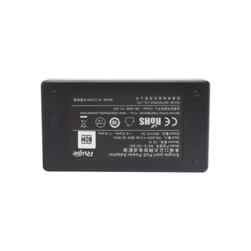 Inyector PoE estándar 15 watts, Compatible Multi-marcas, Detección Inteligente Anti Accidentes (802.3af / Gigabit)