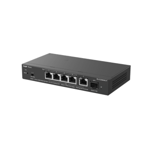 Switch Administrable Capa2 PoE+ con 5 puertos Multi-Gigabit 2.5Gb, hasta 70w PoE 