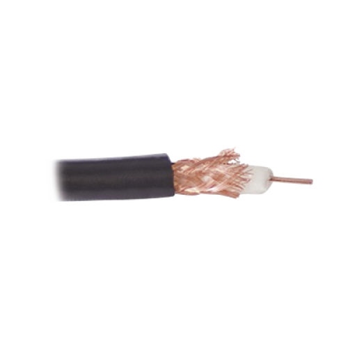 ( Precio Por Metro ) Cable RG59, Conductor Central De Alambre De Cobre Calibre 20, Blindado De Malla Trenzada De Cobre 80%, Aislante De Polietileno Sólido. Hasta Agotar Existencias