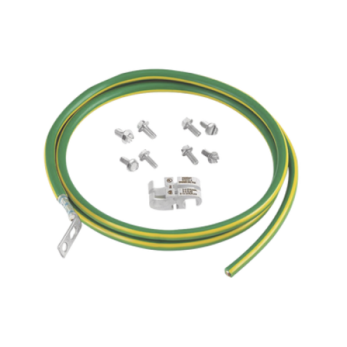 Kit de Jumper para Conexión de Gabinete o Rack de Telecomunicaciones a Barra de Tierra Física, 6 AWG, 1.52 m de Largo