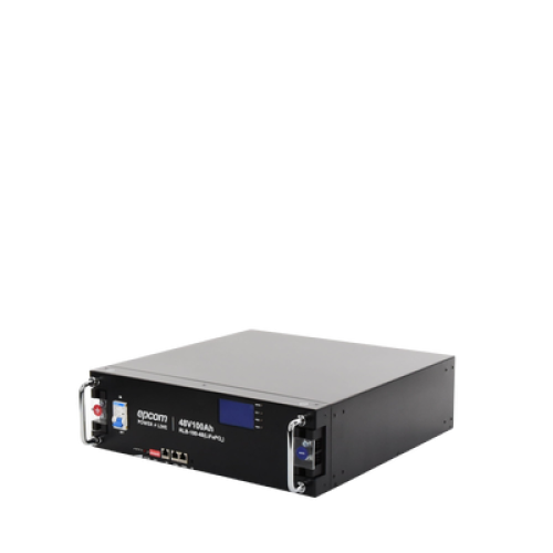 Batería de Litio de 4.8 Kwh, 48 Vcc, 100 Ah, 3U de Montaje en Rack con Pantalla de Monitoreo Local LCD 