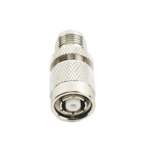 Adaptador en Línea, de Conector TNC Macho Inverso a TNC Hembra, Nquel/ Oro/ Teflón.