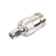 Adaptador en Línea, de Conector SMA Macho Inverso a N Hembra, Níquel/ Oro/ Teflón.
