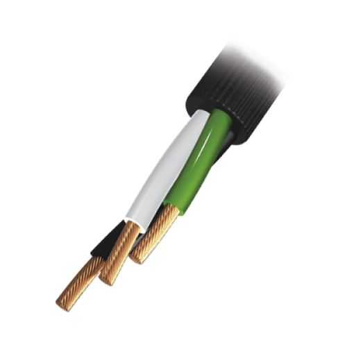Cable Eléctrico de Uso Rudo 3 Hilos Calibre 12 AWG, Hasta 600 V. Rollo de 100 m. Cable Eléctrico de Uso Rudo 3 Hilos Calibre 12 AWG, Hasta 600 V. Rollo de 100 m.
