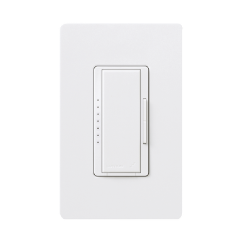 Atenuador (dimmer) un solo polo / multilocacion 120V /INC 1000W / 800W MLV, color blanco No requiere neutro.
