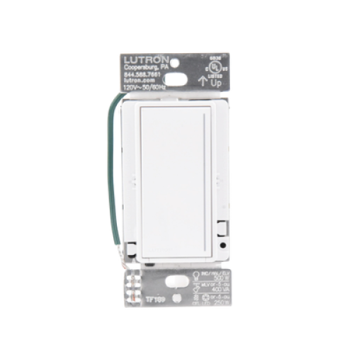 (RadioRa3) Atenuador táctil Sunnata Dimmer PRO color blanco, snow satin, cable neutro / soporta 250W LED