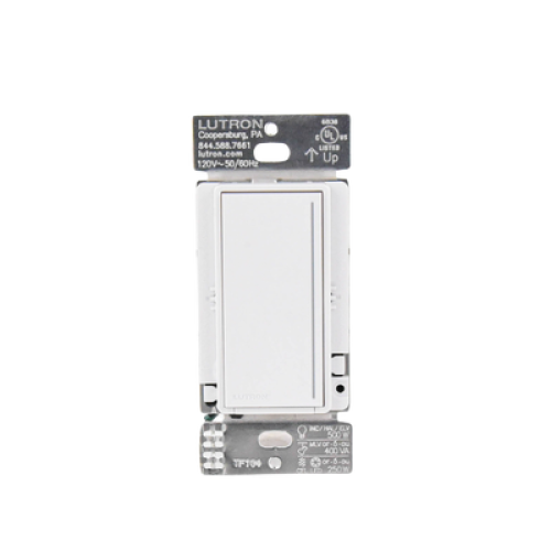 (RadioRa3) Atenuador  táctil Sunnata Dimmer PRO color blanco, requiere cable neutro / soporta 250W LED
