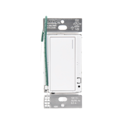 (RadioRA3) Apagador Auxiliar de pared, compañero de apagadores multilocación. Usar en 3 vías o escalera. Color blanco.