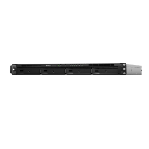 NAS RackStation RS1619xs+ | 4 Bahías | CPU Intel Xeon D-1527 Quad-Core | 8 GB DDR4 ECC (Ampliable a 64 GB) | 2 Ranuras M.2 NVMe/SATA | 4 Puertos LAN 1GbE | Soporte 10GbE Opcional | Escalable hasta 16 Bahías.