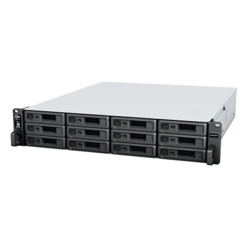 Servidor de Almacenamiento RackStation RS2423RP+ | 12 Bahías | 2U | Hasta 432 TB | Conectividad 10GbE | RAID Soportado | Fuentes de Alimentación Duales | Intercambio en Caliente | Compatibilidad con VMware y Hyper-V.