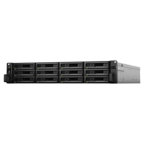 Servidor de Almacenamiento Synology RackStation RS3621RPxs | 12 Bahías | Procesador Intel Xeon D-1531 de 6 Núcleos | 8 GB DDR4 ECC | Expandible a 36 Bahías | Energía Redundante | Compatible con Virtualización y RAID.
