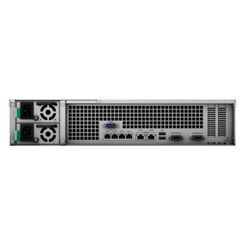 RackStation RS3621xs+ | 12 Bahías | Procesador Intel Xeon D-1541 8 Núcleos | 8 GB DDR4 ECC | Dual 10GbE | Alimentación Redundante | Escalable a 36 Bahías | Garantía 3 Años. RackStation RS3621xs+ | 12 Bahías | Procesador Intel Xeon D-1541 8 Núcleos | 8 GB DDR4 ECC | Dual 10GbE | Alimentación Redundante | Escalable a 36 Bahías | Garantía 3 Años.