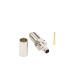 Conector SMA Hembra de Anillo Plegable para Cable RG-58/U, Niquel/ Oro / Teflón.