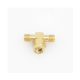 Adaptador en T, de Conector SMA Macho a Doble SMA Hembras, Oro/ Oro/ Teflón.