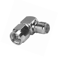 Adaptador en Ángulo Recto, de Conector SMA Macho a SMA Hembra Níquel/ Oro/ Teflón. Adaptador en Ángulo Recto, de Conector SMA Macho a SMA Hembra Níquel/ Oro/ Teflón.