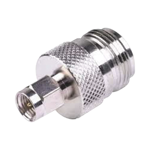 Adaptador en Linea de Conector SMA Macho a N Hembra, Niquel/ Oro/ Teflón. Adaptador en Linea de Conector SMA Macho a N Hembra, Niquel/ Oro/ Teflón.