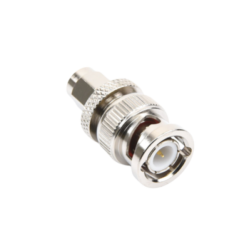 Adaptador en Línea de Conector SMA Macho a BNC Macho, Níquel/ Oro/ Teflón.