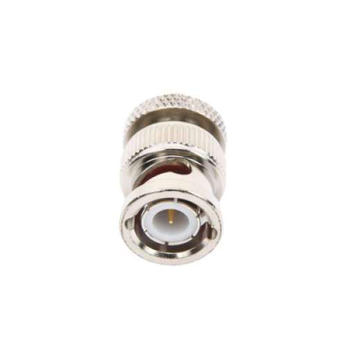 Adaptador en Línea de Conector SMA Hembra a BNC Macho, Níquel/ Oro/ Teflón.