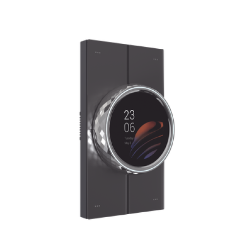 Mini pantalla táctil Hub controlador integrable con sistemas de automatización compatible con múltiples marcas, una entrada de iluminación, 4 botones para escenas. Conexión Wifi