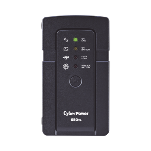 UPS de 650 VA/400 W, Topología Standby, Compacto, Entrada 120 Vca NEMA 5-15P, Con 3 Tomas Respaldo/Protección y 3 Tomas Solo Protección NEMA 5-15R
