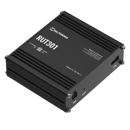 Router Industrial con 5 Puertos Ethernet / RutOS Seguro y Avanzado / Firewall y VPN Integrados / I/O Digital / Administración Remota RMS