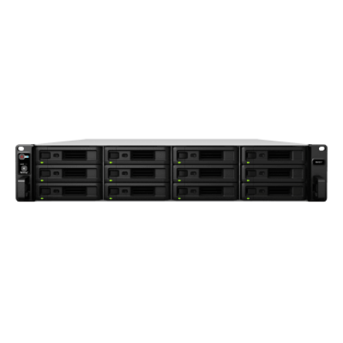 Unidad de Expansión Synology RX1217/RX1217RP | 12 Bahías de Disco | Compatible con SATA 3.5” y 2.5” | Expansión de Volumen en Línea | Fuentes de Alimentación Redundantes (RX1217RP) | Administración con