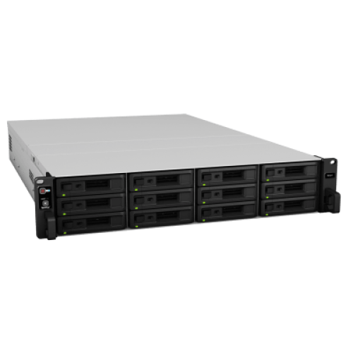 Unidad de Expansión Synology RX1217/RX1217RP | 12 Bahías de Disco | Compatible con SATA 3.5” y 2.5” | Expansión de Volumen en Línea | Fuentes de Alimentación Redundantes (RX1217RP) | Administración con