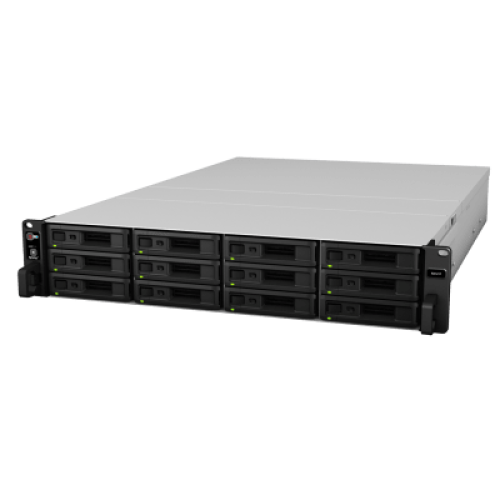 Unidad de Expansión Synology RX1217/RX1217RP | 12 Bahías de Disco | Compatible con SATA 3.5” y 2.5” | Expansión de Volumen en Línea | Fuentes de Alimentación Redundantes (RX1217RP) | Administración con