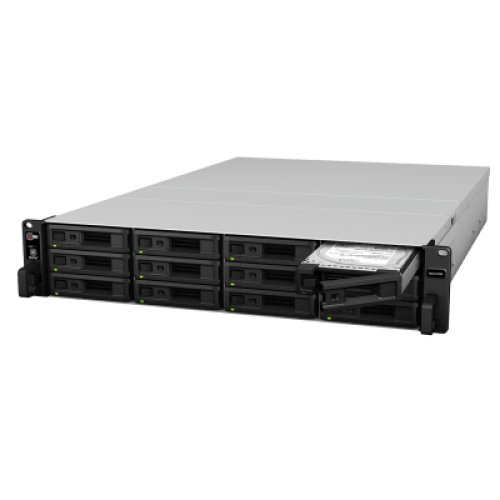 Unidad de Expansión Synology RX1217/RX1217RP | 12 Bahías de Disco | Compatible con RackStation 2U | Expansión de Volumen en Línea | Fuentes de Alimentación Redundantes (RX1217RP) | Administración DSM.