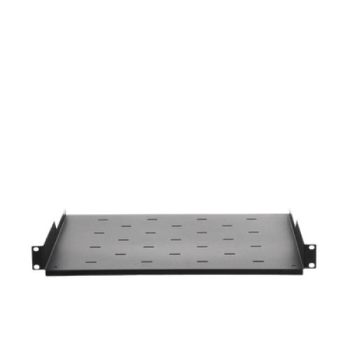 Charola para Soportar Equipos en Rack de 19, Profundidad de 34 cm, Color Negro, 1U