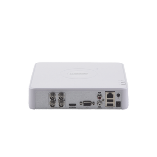 DVR 4 Canales TurboHD + 1 Canal IP / 2 Megapixel (1080p) Lite / Acusense Lite (Evita Falsas Alarmas) / Audio por coaxitron / 1 Bahía de Disco Duro / H.265+ / Salida de Vídeo Full HD
