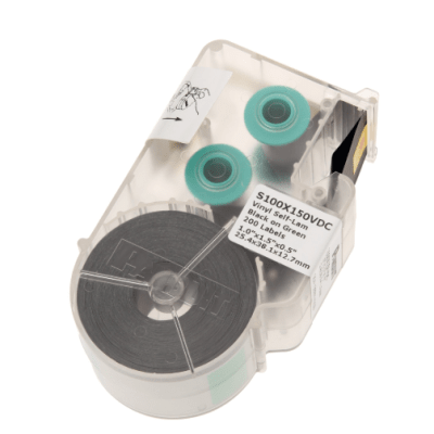 Casete de Etiqueta Auto-Laminada para Cableado de Redes de Cobre, Fibra Óptica o Eléctrico, 200 Etiquetas