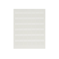 Paquete de Hojas con 2500 Etiquetas de Identificación Auto-Laminadas para Impresora Láser/Inyección de Tinta, para Cables de 4.1 a 8.1 mm de Diámetro (10 - 6 AWG), Color Blanco
