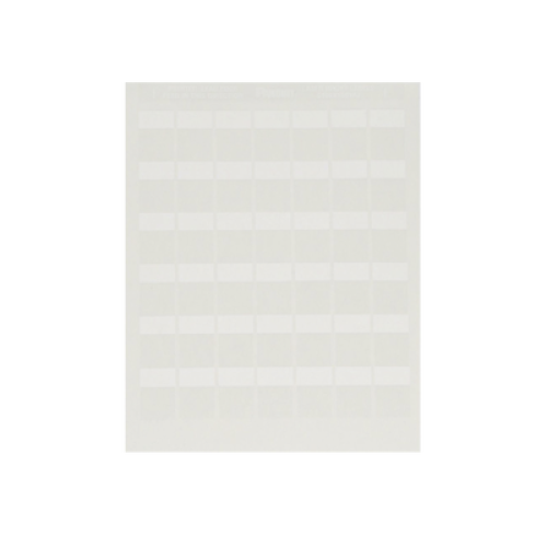 Paquete de Hojas con 2500 Etiquetas de Identificación Auto-Laminadas para Impresora Láser/Inyección de Tinta, para Cables de 4.1 a 8.1 mm de Diámetro (10 - 6 AWG), Color Blanco