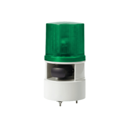  Luces de advertencia color Verde con sirena incorporada con 5 tonos máx. 105 dB en 12-24 VCD
