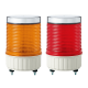 Luz LED destellante IP65, recargable solar en color Rojo