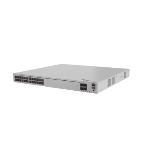 Switch de Distribución/Core Gigabit Administrable PoE Capa 3 / 24 puertos 1000/2.5Gbps (PoE) / 4 Puertos 10GE SFP+ Uplink / ERPS / Rutas Estáticas / iStack / PoE Perpetuo / 400W / Administración Nube Gratis Switch de Distribución/Core Gigabit Administrable PoE Capa 3 / 24 puertos 1000/2.5Gbps (PoE) / 4 Puertos 10GE SFP+ Uplink / ERPS / Rutas Estáticas / iStack / PoE Perpetuo / 400W / Administración Nube Gratis