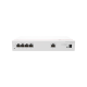 Router Multi-Servicio / 1 puerto 10/100/1000 Mbps(WAN) / 4 puertos 10/100/1000 Mbps(LAN) PoE+ (802.3af/at) / 50W / Rendimiento 1 Gbps / Controla hasta 32 APs / Hasta 150 Clientes / Administración Nube Gratis