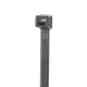 Cincho de Nylon 6.6 StrongHold™, 100mm largo x 2.5mm ancho, Color Negro, Exterior Resistente a Rayos UV, Paquete de 100pz