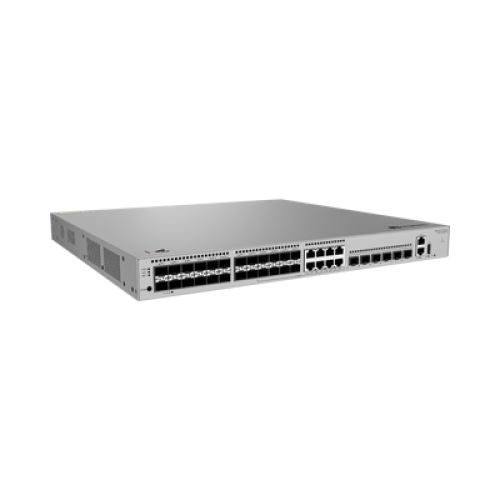 Switch Empresarial Core Gigabit Administrable Capa 3 / 24 puertos 1GE SFP ( Combo con 8 Puertos 10/100/1000 Mbps) / 4 Puertos 10GE SFP+ Uplink / 2 Puertos 10GE SFP+ (Stack) / ERPS / Ruteo Dinámico (RIP, OSPF, IS-IS y BGP) / iStack / Administraci& Switch Empresarial Core Gigabit Administrable Capa 3 / 24 puertos 1GE SFP ( Combo con 8 Puertos 10/100/1000 Mbps) / 4 Puertos 10GE SFP+ Uplink / 2 Puertos 10GE SFP+ (Stack) / ERPS / Ruteo Dinámico (RIP, OSPF, IS-IS y BGP) / iStack / Administraci&
