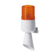 Luz LED con patrones de destello fijo y destellante con buzzer incorporado de alto volumen Máx. 95 dB color Ámbar 110 VCA