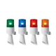 Luz LED con patrones de destello fijo y destellante con buzzer incorporado de alto volumen Máx. 95 dB color Ámbar 110 VCA