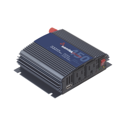 Inversor de Corriente Onda Modificada (CD-CA). Potencia Nominal 450 W, Ent:12Vcc, Sal: 115Vca 60 Hz.