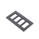 PLACA DE PARED 4 ESPACIOS