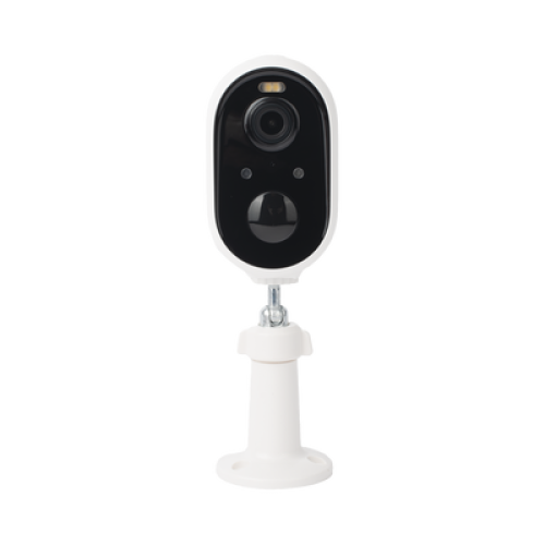 Cámara IP de Batería (Gran Angular) 3 Megapixel | WiFi | Audio Bidireccional | Batería Recargable 5200 mAh | IP65 |Exterior con Protección|  Estadísticas de Energía | Detección de Humanos | Incluye Panel So
